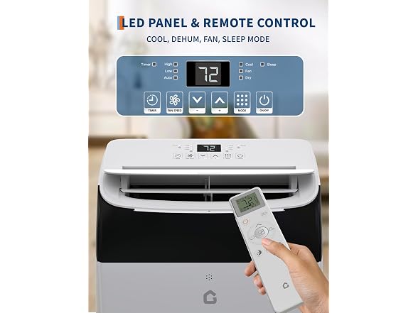 GarveeLife 12,000 BTU Portable Air Conditioner 550sqft