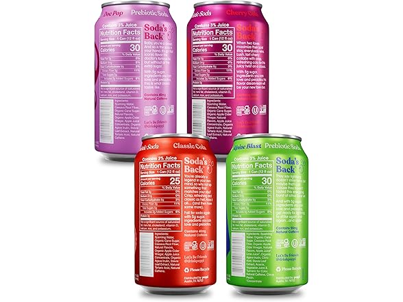 Poppi Soda Staples Variety, 12pk