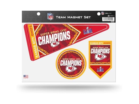 Kansas City Chiefs Super Bowl Magnet Set
