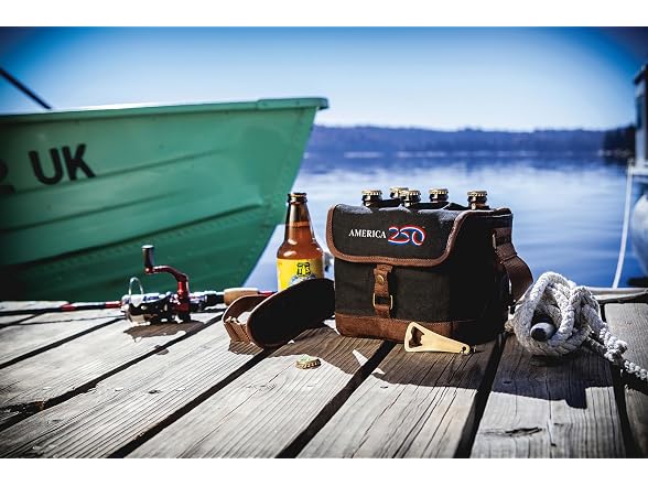 PICNIC TIME America250 Beer Caddy 6 Pack Cooler Tote