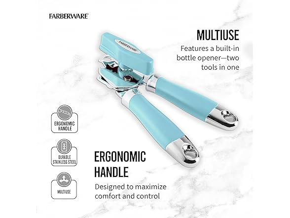 Farberware Pro 2 Can Opener, Aqua Sky, One Size