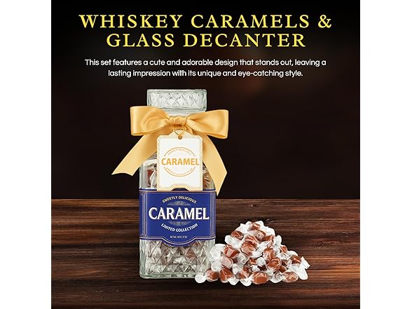 Scotch Whiskey Caramels & Glass Decanter