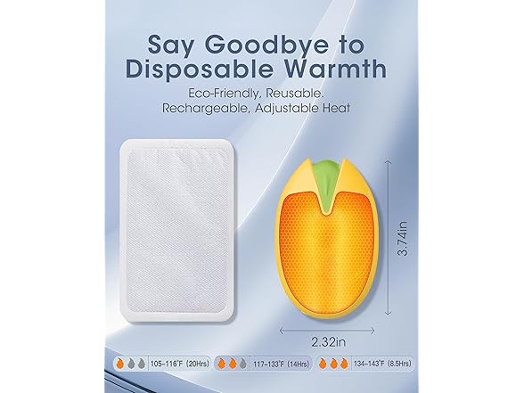 Hand Warmers Rechargeable, 2 Pack