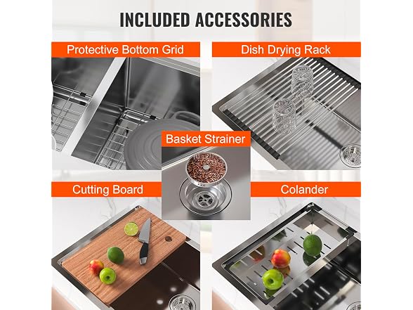 EVOR Kitchen Sink, 304 Stainless Steel