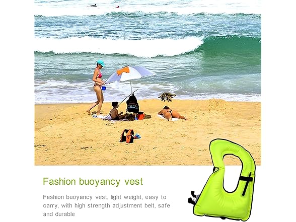 Inflatable Snorkel Vest for Adults Kids