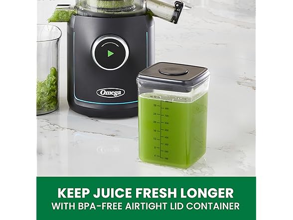 Omega Slow Masticating Batch Juicer Black