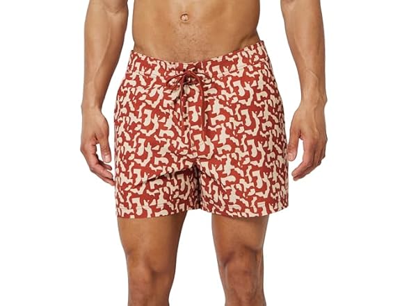 Brick Red Oatmeal Geo