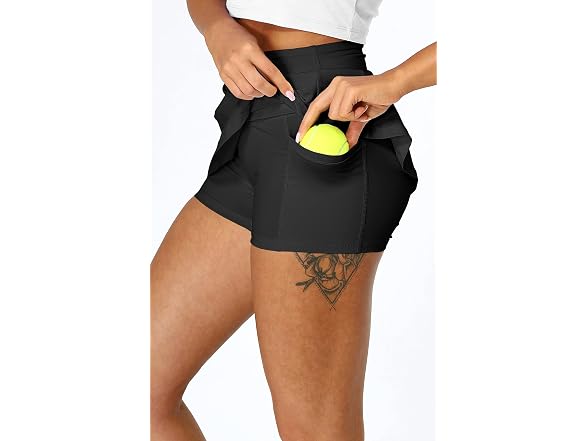 Icyzone Women (XL) Athletic Tennis Skirts Shorts