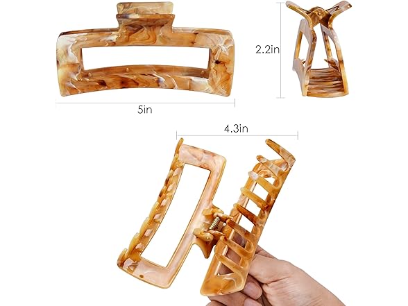 (3 Count) SHINLEA Hair Claw Clips for Women