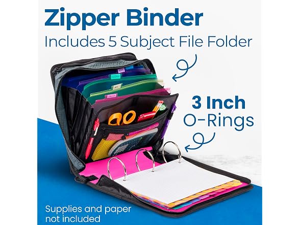 Case it Case-it Mighty Zip Tab School Zipper