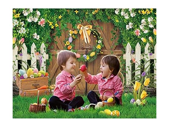 Maijoeyy Vinyl 7x5ft Green Easter