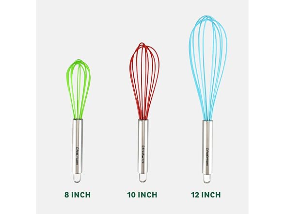 Freshware Silicone Whisk Set of 3