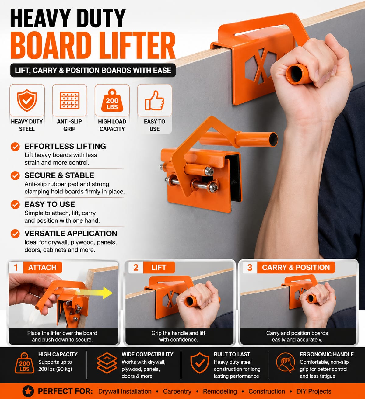 Plywood Lifting Easy Gripper - Gallery 6