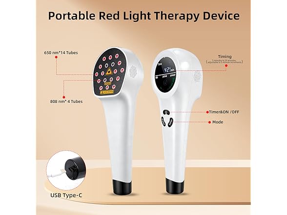 Handheld Red Light Therapy Device