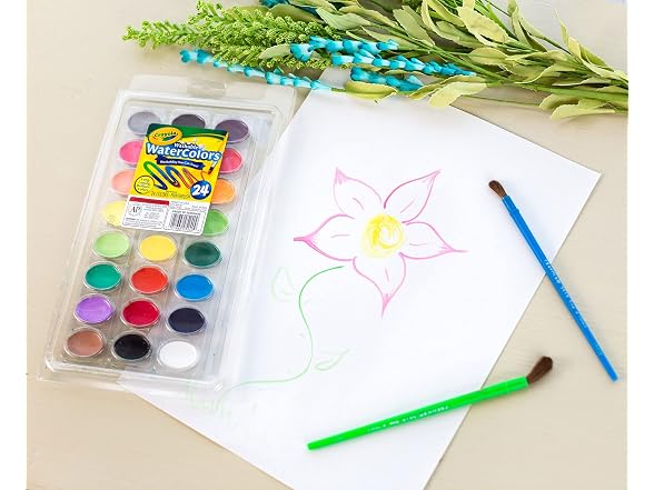 CRAYOLA PAN OF WASHABLE COLORS 24CT - Gallery 8