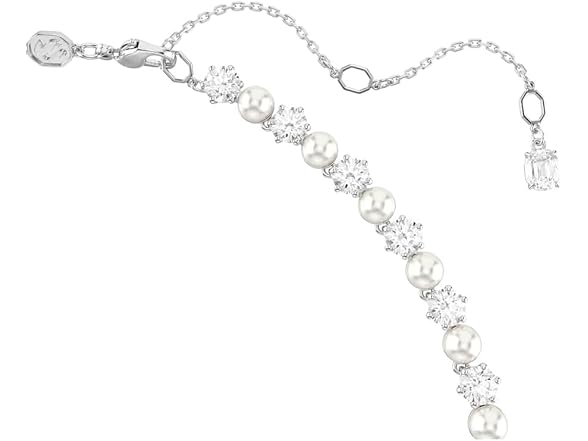 Swarovski Tennis Matrix Pearl Necklace