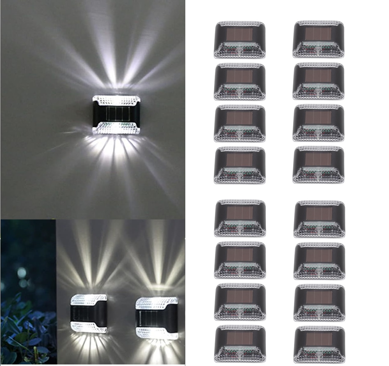 16-Pack Solar Wall Light - Gallery 11