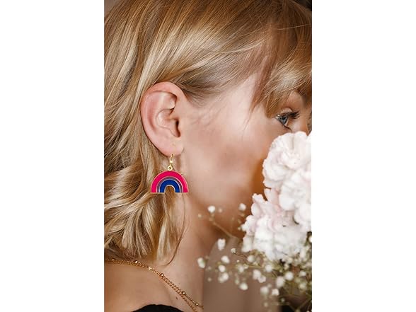 COLDDOX Bisexual Pride Rainbow Earrings