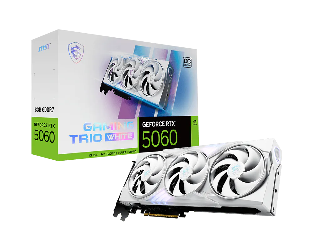 MSI GeForce RTX 5060 8G GAMING TRIO OC WHITE - Gallery 2