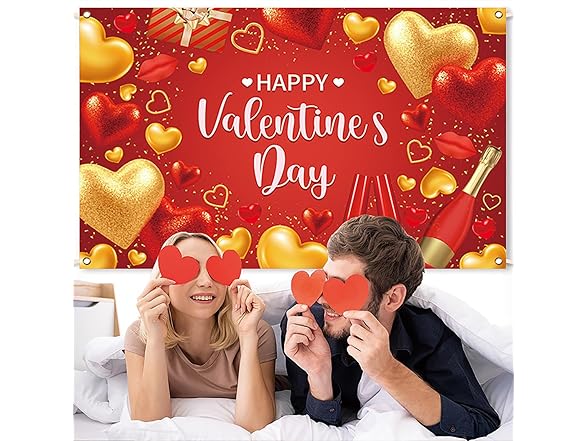 CJDLTS Valentine's Red French Press-on