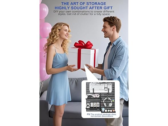 Pegboard Wall Organizer Kit