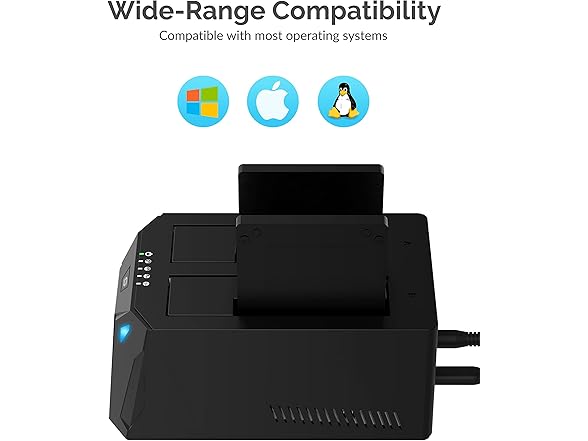 USB Type C Dual Bay Hard Drive Docking Station