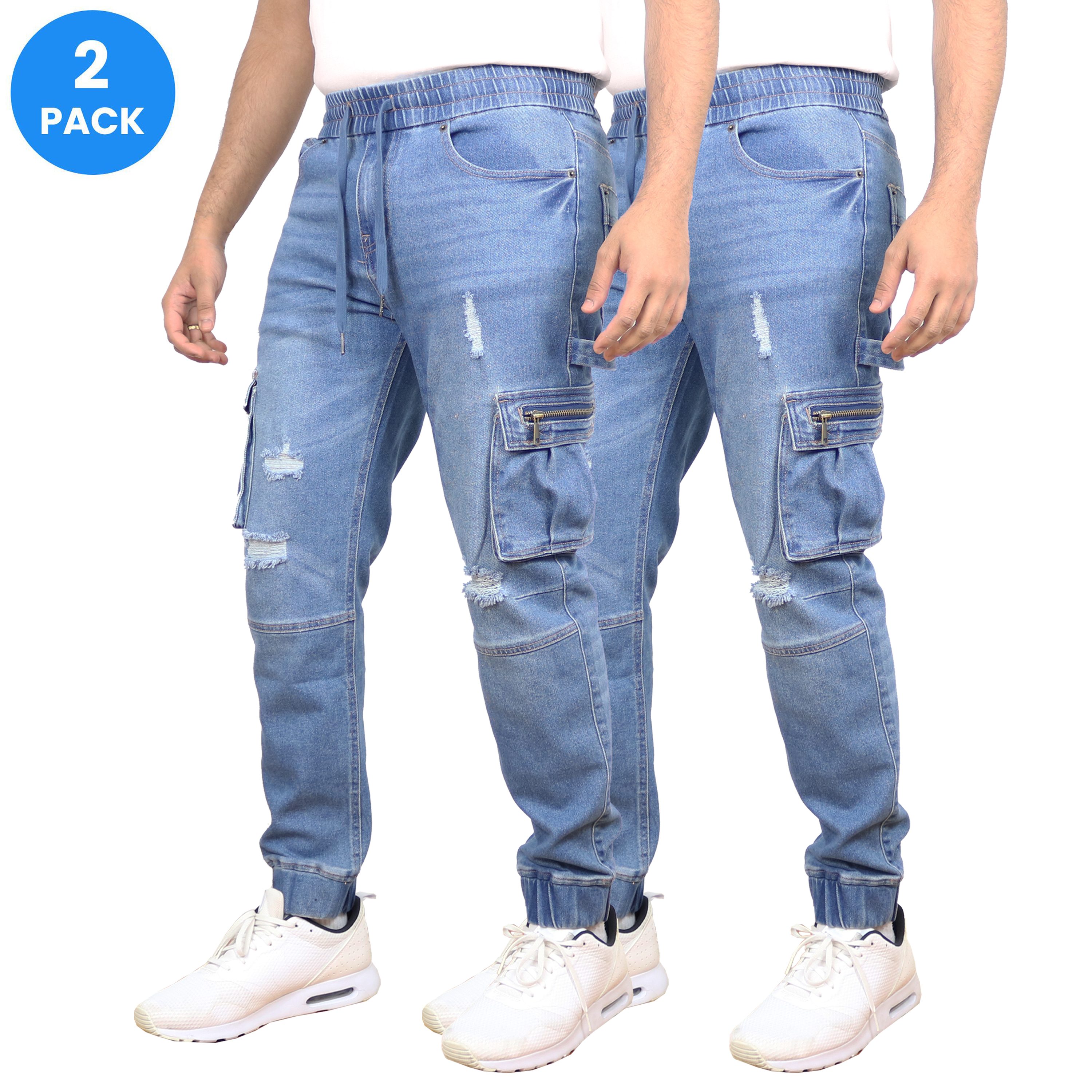 Men's Stretch Cargo Jean Jogger (S-3XL) - Gallery 31