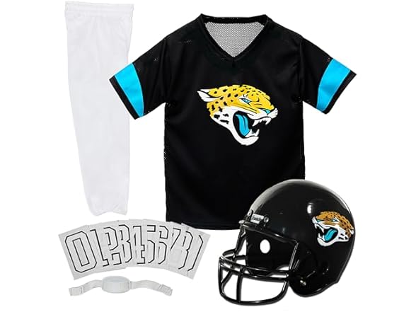 JACKSONVILLE JAGUARS (Youth-Medium) Helmet and Uniform Set