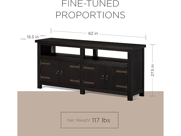 Luca Wooden Living Room TV Media Unit