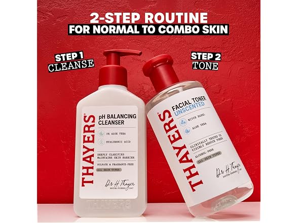THAYERS Alcohol-Free, Hydrating, Unscented Witch Hazel Facial Toner