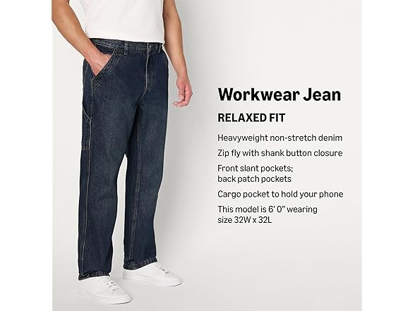 Amazon Essentials Mens Carpenter Jean