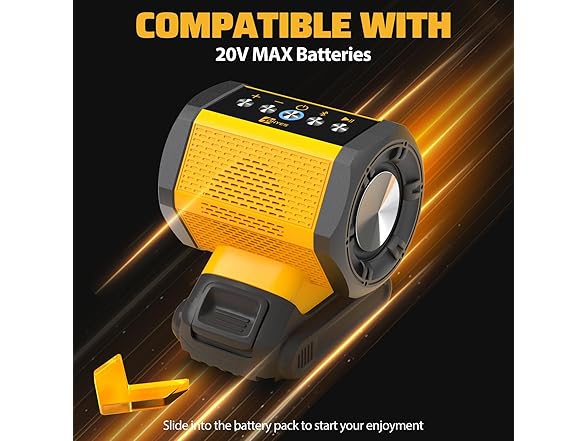 DeWALT 20V Battery Bluetooth Speaker