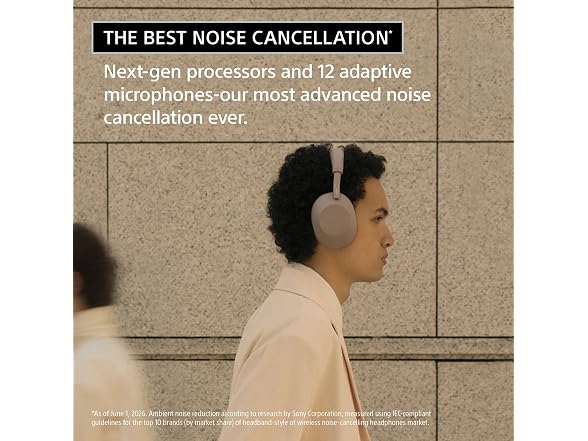 Sony WH-1000XM6 Active Noise Canceling Wireless Headphones (Premium Reconditioned)