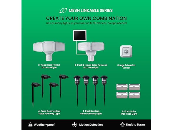 Solar LED Path Lights 4pk 300LM