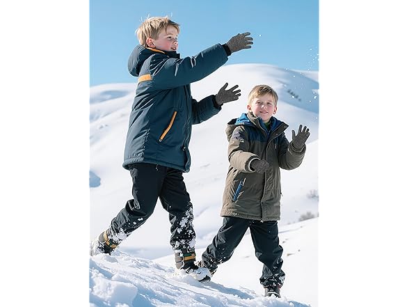 24 Pack Kids Stretchy Winter Gloves