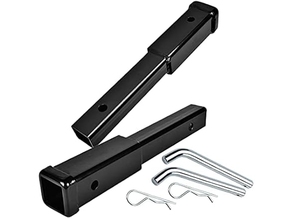 Zone Tech HI0001-2 Hitch Receiver Tube Extender 2 Pack