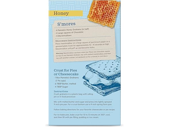 Pamela's GF Honey Grahams 7.5oz