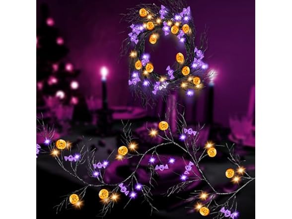 Halloween String Lights Vines Decoration