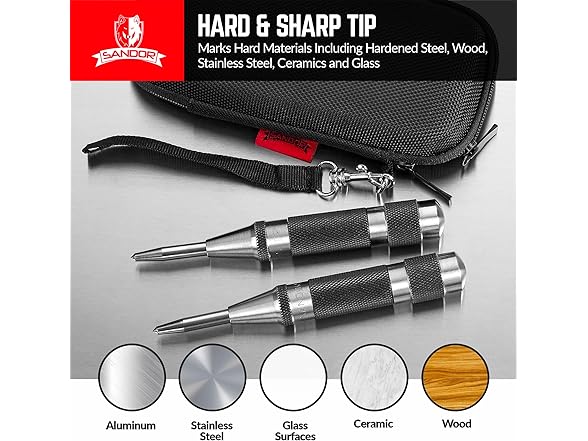 Heavy Duty Automatic Center Punch with Hardened Steel