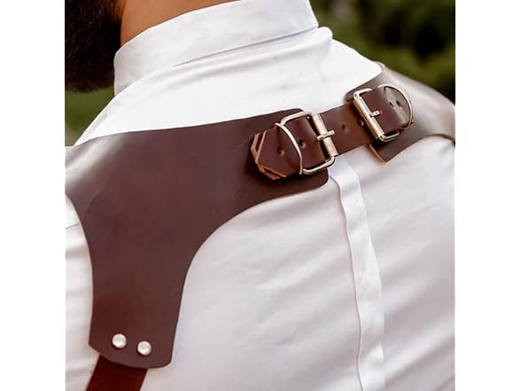 ALRICOL Men leather body belts Punk Adjustable