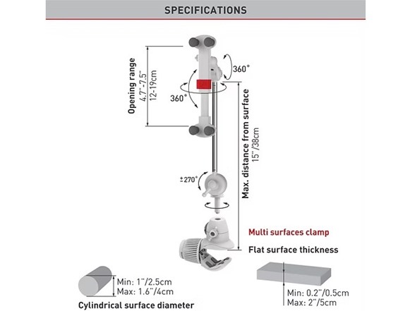 Barkan Smartphone & Tablet Mount