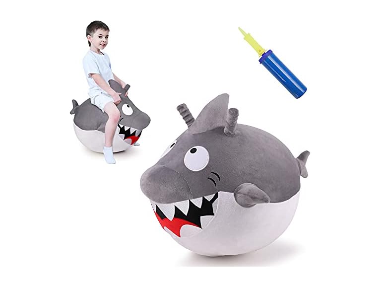 iPlay iLearn Plush Ride-On Shark
