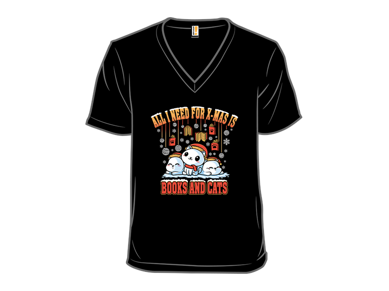 All I Need For XMas Is Books  Cats