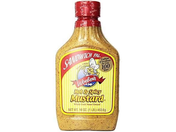 6PK Woeber's Sandwich Pal Hot & Spicy Mustard