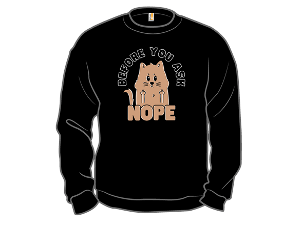 Before You Ask, Nope!