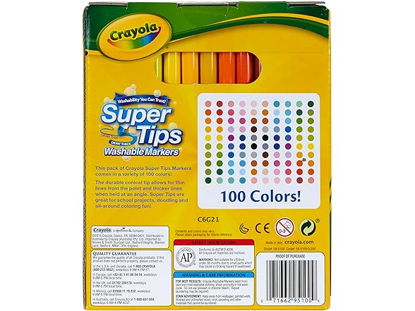 Crayola Super Tips Marker Set (100ct)