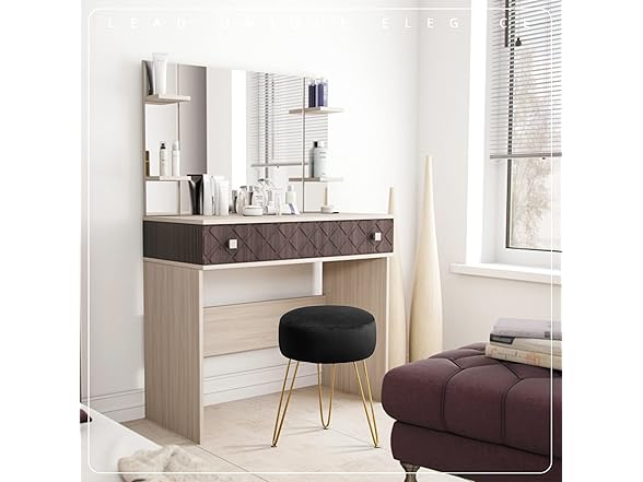 Round Ottoman Vanity Stools