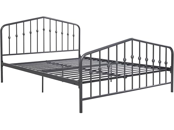 Novogratz Bushwick Metal Bed with Headbo