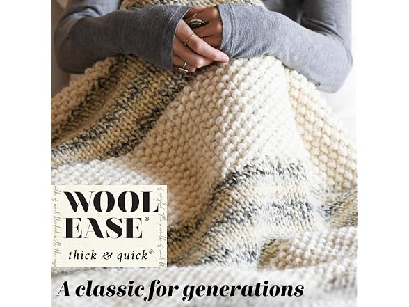 Lion Brand Yarn Wool-Ease Thick & (2)