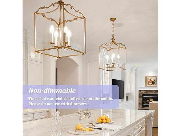 Brightever E12 Candelabra LED Light Bulbs 40W